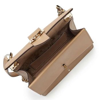 Túi Đeo Chéo Michael Kors MK Greenwich Camel 32T1LGRC5l Màu Camel