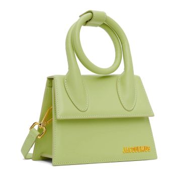 Túi Xách Tay Jacquemus La Montagne 'Le Chiquito Noeud' 221553F046019 Màu Xanh Bơ Size 18