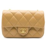 Túi Đeo Chéo Chanel AS3457 B08840 Mini Flap Bag With Heart Charms BJ523 Màu Be Đậm