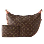 Túi Đeo Chéo Nữ Louis Vuitton LV Loop Hobo Monogram Canvas Brown M46311 Kèm Ví Màu Nâu