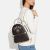 Balo Coach Jordyn Backpack In Signature Canvas With Varsity Motif Màu Nâu - Trắng