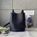 Túi Đeo Chéo Burberry Leather Crosssbody Bucket Bag Màu Đen