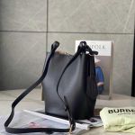 Túi Đeo Chéo Burberry Leather Crosssbody Bucket Bag Màu Đen