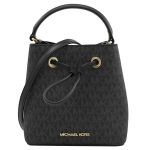 Túi Đeo Chéo Michael Kors MK Suri Mini Small Bucket Crossbody Bag Shoulder Signature Màu Đen Khuy Vàng