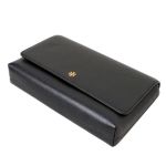 Túi Đeo Chéo Tory Burch Blake Flap 3D Logo Full Leather Flip Crop Crossbody Bag Màu Đen