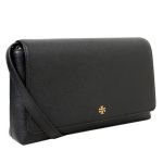 Túi Đeo Chéo Tory Burch Blake Flap 3D Logo Full Leather Flip Crop Crossbody Bag Màu Đen