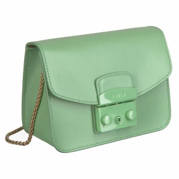 Túi Đeo Chéo Furla Metropolis Mini Crossbody Batl Xanh Giada