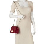 Túi Đeo Chéo Furla Mini Bella Crossbody Màu Đỏ Cabernet