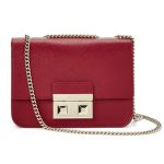 Túi Đeo Chéo Furla Mini Bella Crossbody Màu Đỏ Cabernet