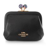 Ví Nữ Coach Nora Kisslock Card Case C2132 Màu Đen