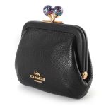 Ví Nữ Coach Nora Kisslock Card Case C2132 Màu Đen