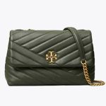 Túi Đeo Chéo Tory Burch Kira Chevron Convertible Shoulder Bag 64963 Poblano Màu Xanh Green