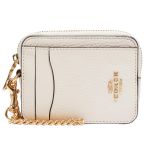 Ví Nữ Coach Zip Card Case 6303 Màu Trắng