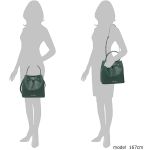 Túi Đeo Chéo Michael Kors MK Suri Large Tank Messenger Leather 35F0GU2M7T Màu Xanh Green Size 24