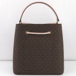 Túi Đeo Chéo Michael Kors MK Suri 35F0GU2M7B Powder Brush Pickpocket Signature Large Bucket Màu Nâu - Hồng Size 25