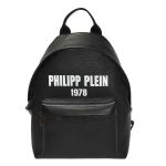 Balo Philipp Plein Men's Black PP1978 Elkskin Backpack F19A MBA0787 PLE053N 02 Màu Đen