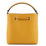 Túi Đeo Chéo Michael Kors MK Suri Small Saffiano Leather Bucket Crossbody Purse Bag Màu Vàng