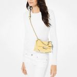 Túi Đeo Chéo Michael Kors MK Cece Extra-Small Leather Crossbody Bag 32S9L0EC0L Màu Vàng Nhạt