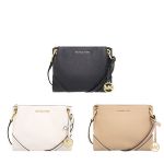 Túi Đeo Chéo Michael Kors MK Nicole Three Pocket Shoulder Bag Màu Trắng