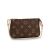 Túi Đeo Chéo Nữ Louis Vuitton LV Mini Pochette Accessoires M58009 Màu Nâu