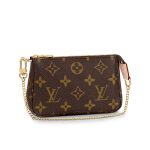 Túi Đeo Chéo Nữ Louis Vuitton LV Mini Pochette Accessoires M58009 Màu Nâu