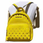 Balo Michael Kors MK Erin Small Studded Leather Backpack - Citrus 35T0GERB1L Màu Vàng