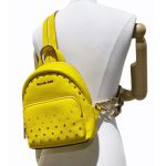 Balo Michael Kors MK Erin Small Studded Leather Backpack - Citrus 35T0GERB1L Màu Vàng