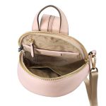 Balo Michael Kors MK Erin 35T0GERB5L Small Convertible Backpack Crossbody MK Leather In Powder Blush Màu Hồng