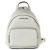 Balo Michael Kors MK Erin Small Leather Convertible Backpack Shoulder Bag Pearl Grey Màu Xám Trắng