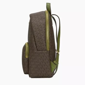 Balo Michael Kors MK Backpack Erin Large PVC Backpack 35T0GERB8B Màu Nâu