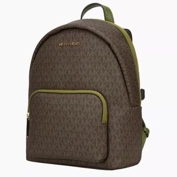 Balo Michael Kors MK Backpack Erin Large PVC Backpack 35T0GERB8B Màu Nâu