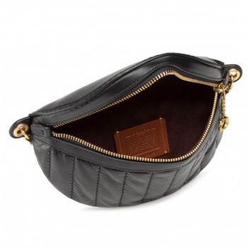 Túi Đeo Chéo Coach Chain BeltBag With Quilting C0851 Màu Đen