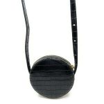 Túi Đeo Chéo Michael Kors MK Aidy Small Canvas And Crocodile Embossed Canteen Crossbody Bag 35T1GUWC0C Màu Đen