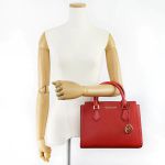 Túi Xách Michael Kors MK Hope Medium Satchel Shoulder Ever Red Leather Messenger Bag 35T0GWXM2L Màu Đỏ
