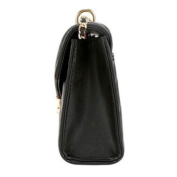 Túi Đeo Chéo Michael Kors MK Crossbody Bag Rose Medium Qulited Shoulder Bag Black 35T0GXOL2U Màu Đen