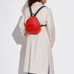 Balo Coach Mini Court Backpack In Signature Canvas C8604 Màu Đỏ Size 20