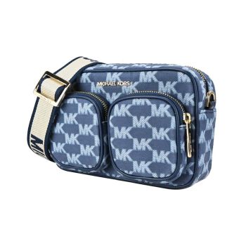 Túi Đeo Chéo Michael Kors MK Jet Set Kèm 2 Túi Nhỏ Màu Xanh Navy