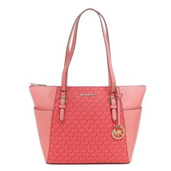 Túi Tote Michael Kors MK Outlet Bag Charlotte Red Ladies 35T0GCFT3B Màu Hồng Đỏ
