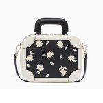 Túi Đeo chéo Kate Spade Traveler Trunk Crossbody Bag in White Floral Màu Đen Trắng