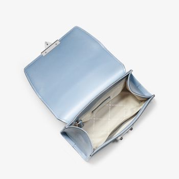 Túi Xách Michael Kors MK Serena Small Pebbled Leather Satchel 35S2SNRS5L Màu Xanh Blue