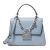 Túi Xách Michael Kors MK Serena Small Pebbled Leather Satchel 35S2SNRS5L Màu Xanh Blue