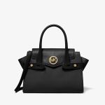 Túi Xách Michael Kors MK Carmen Medium Faux Leather Belted Handbag Màu Đen