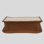 Túi Đeo Chéo Michael Kors MK Briley Small Logo Messenger Bag Luggage Multi 35S2G7BM1J Màu Nâu Be