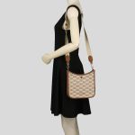Túi Đeo Chéo Michael Kors MK Briley Small Logo Messenger Bag Luggage Multi 35S2G7BM1J Màu Nâu Be
