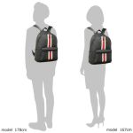 Balo Michael Kors MK Cooper Backpack 37S1LCOB2B Màu Đen Phối Đỏ