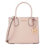 Túi Xách Michael Kors MK Mercer Medium Pebbled Leather Crossbody Bag Màu Hồng Phấn