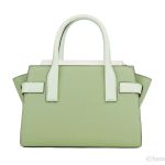 Túi Xách Michael Kors MK Carmen Medium Flap Belted Satchel Colorblock Light Sage Multi Màu Xanh Olive