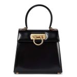 Túi Xách Salvatore Ferragamo Creations Leather Tote Màu Đen