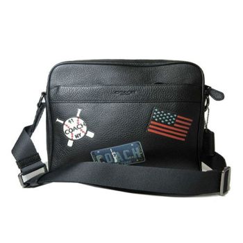 Túi Đeo Chéo Nam Coach Charles Camera Bag With American Dreaming Patches F26079 Màu Đen