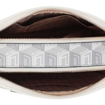 Túi Đeo Chéo Karl Lagerfeld Ikonik Kuilt Black Shoulder Bag Màu Trắng Xám